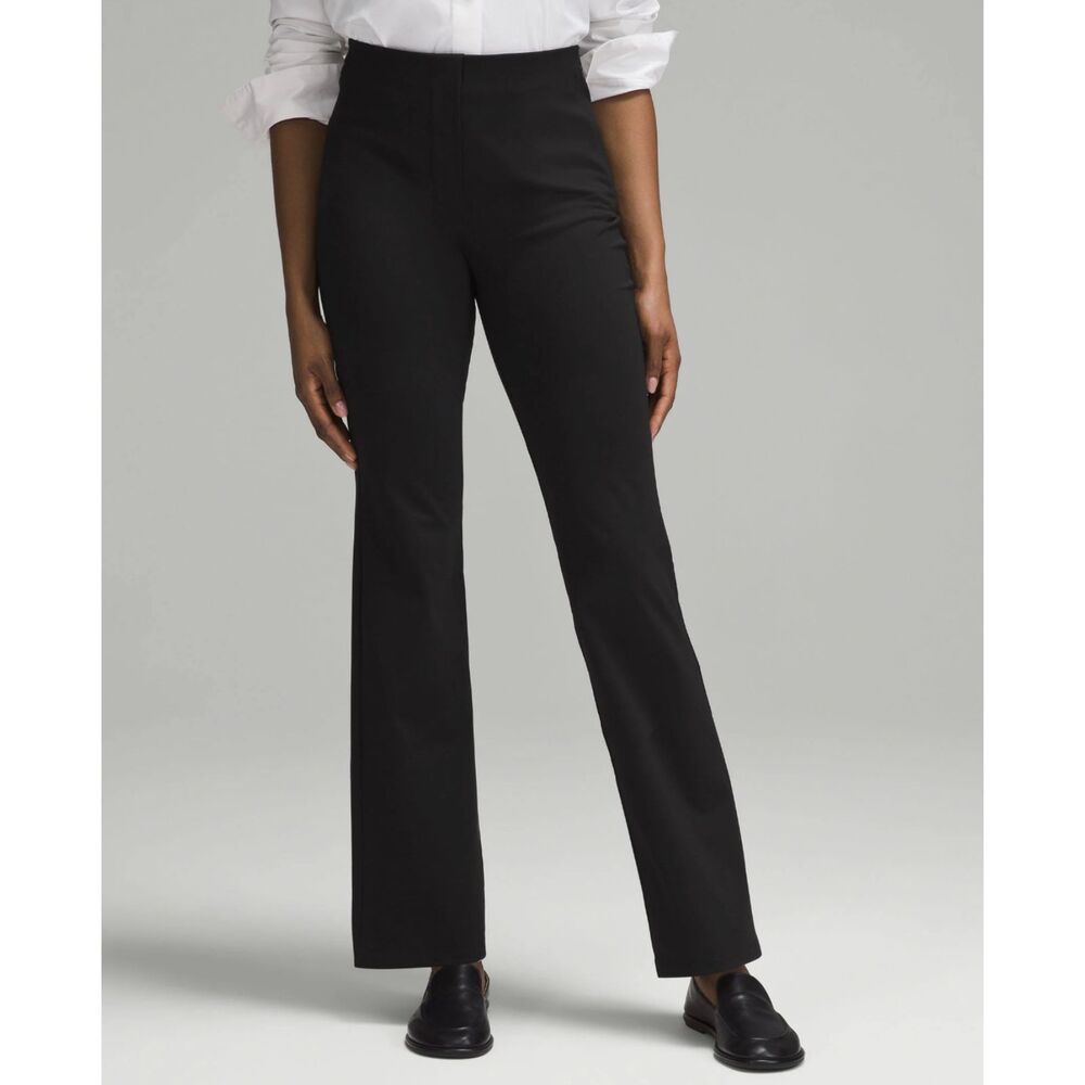 Lululemon Smooth Fit High Rise Pull-On Pants Black Womens Size 12 NWT Stretch